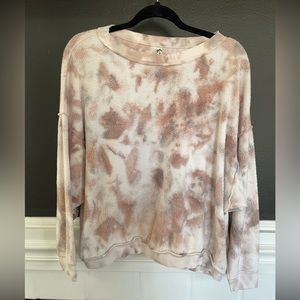 Free people reversible tie dye sweatshirt